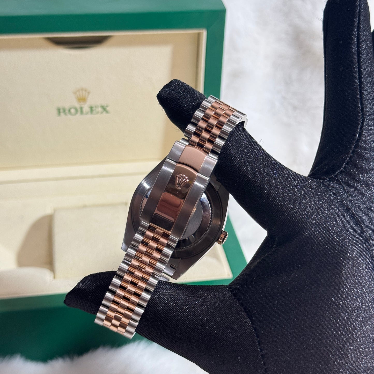 Rolex Datejust 41 Wimbledon Acero/Oro Rosa Fullset 2025