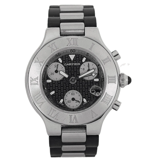 Cartier Must 21 Chronoscaph 38mm W10125U2