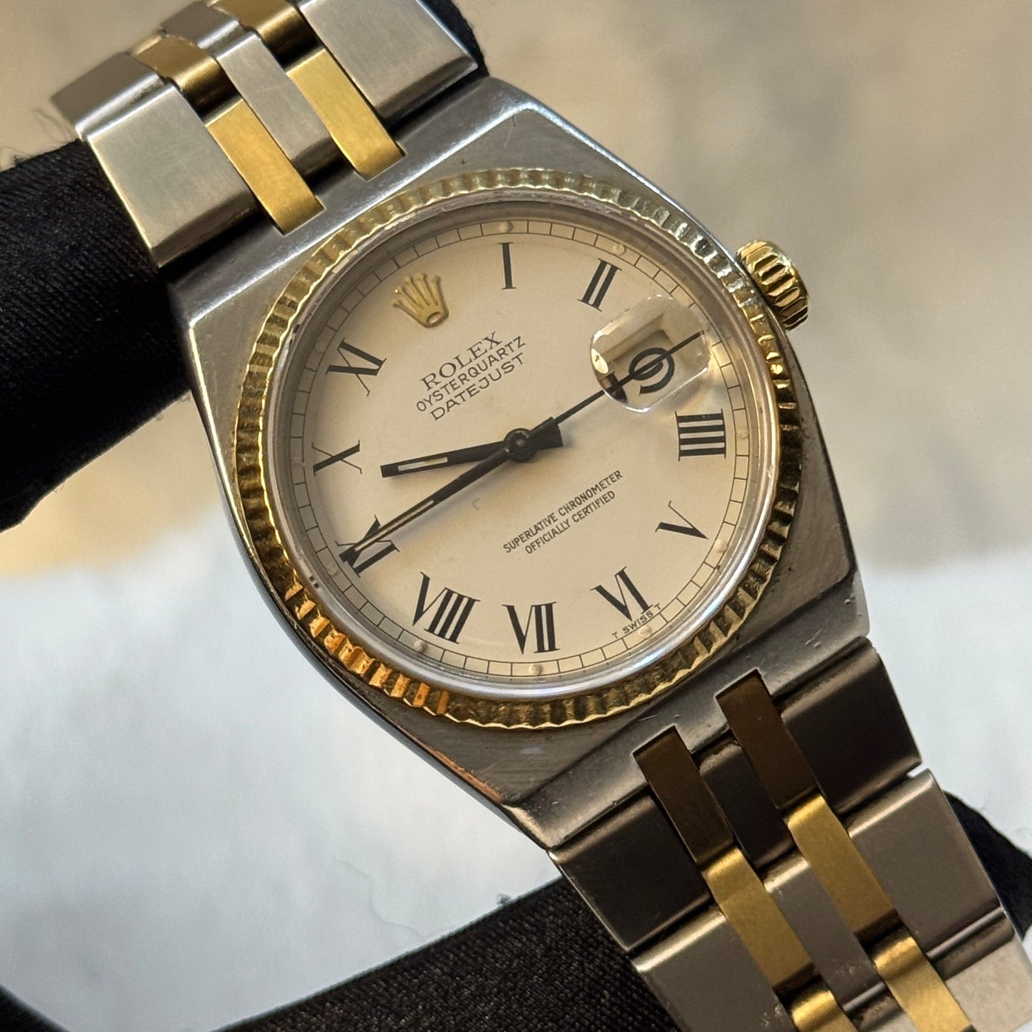 ROLEX DATEJUST OYSTERQUARTZ BUCKLEY DIAL ACERO/ORO