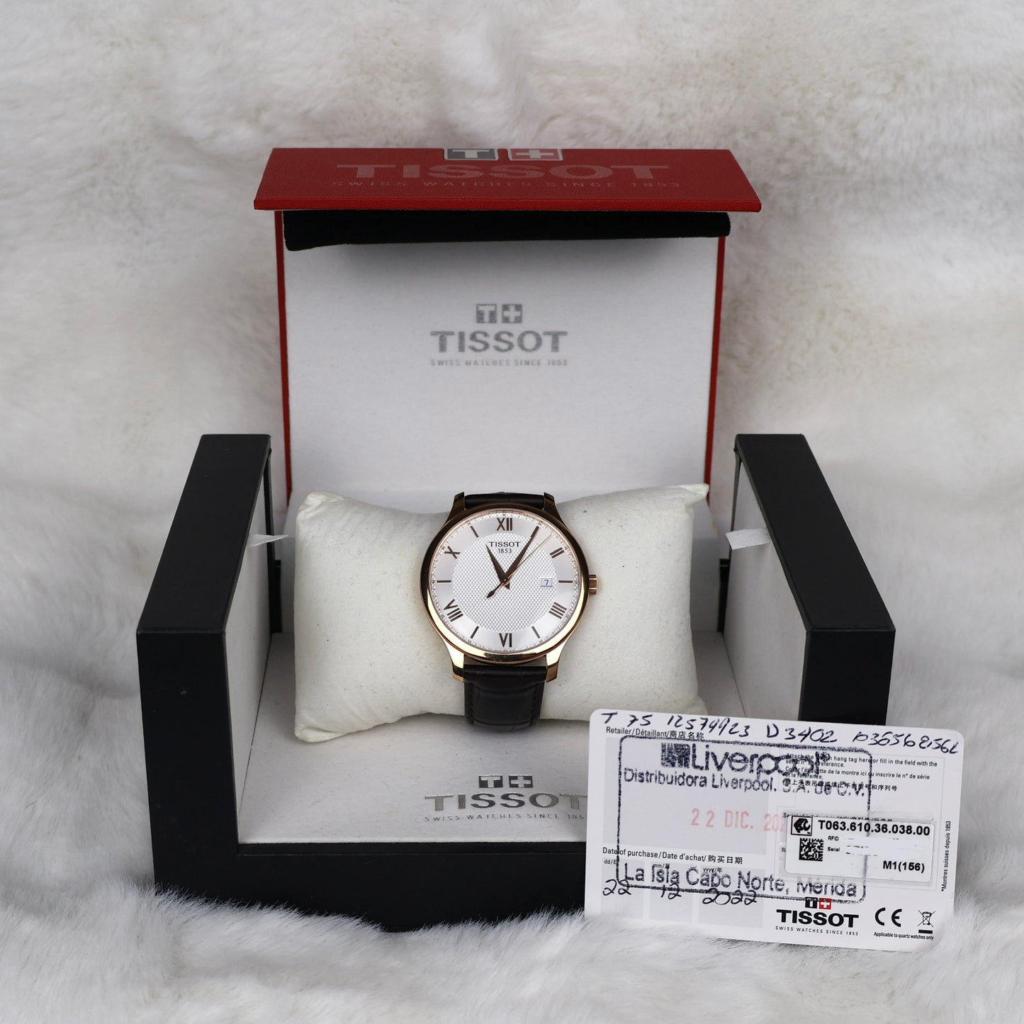 Tissot Tradition 42mm T063.610.36.038.00 FULL SET
