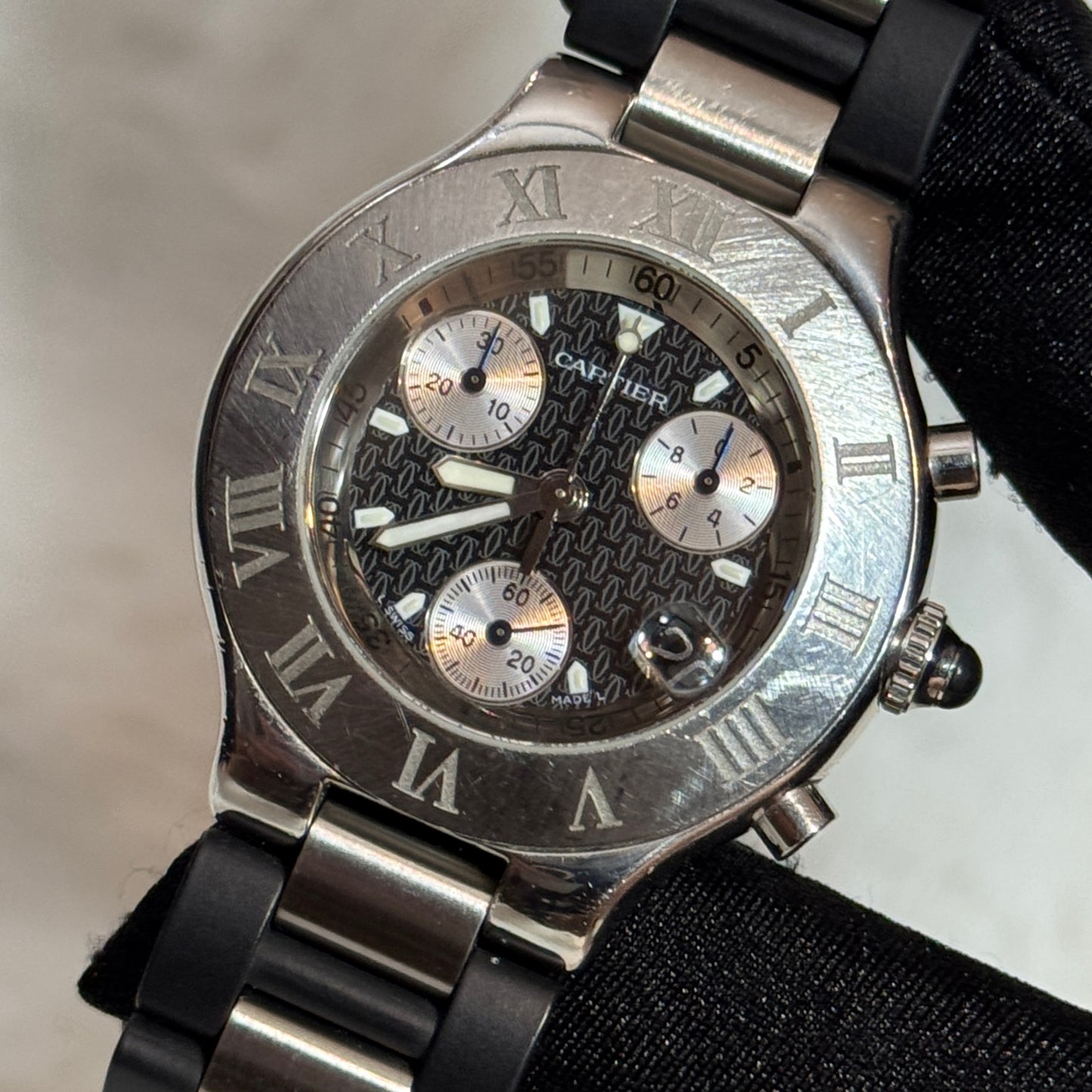 Cartier Must 21 Chronoscaph 38mm W10125U2