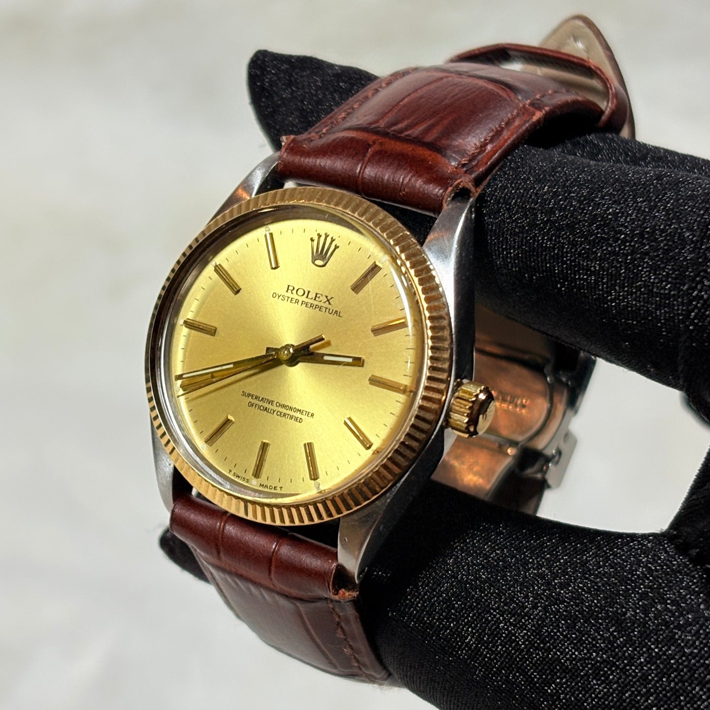 Rolex Oyster Perpetual 34 mm Acero/Oro 1005