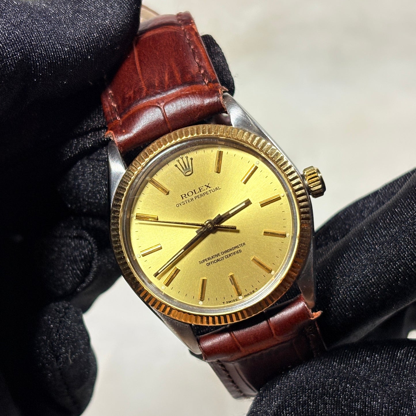 Rolex Oyster Perpetual 34 mm Acero/Oro 1005