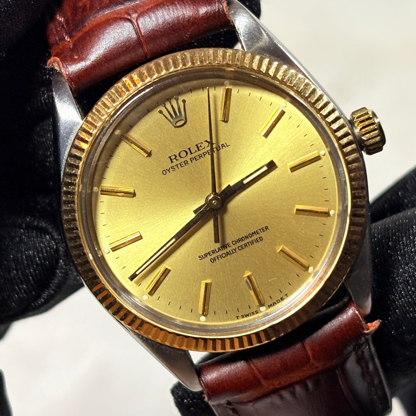 Rolex Oyster Perpetual 34 mm Acero/Oro 1005