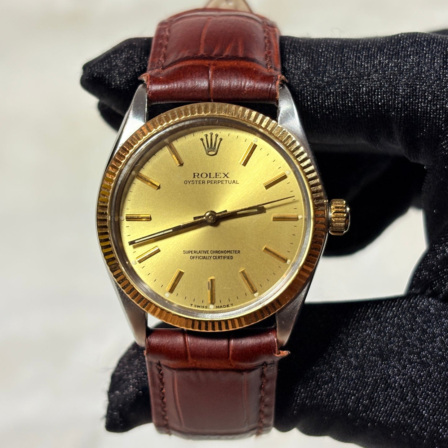 Rolex Oyster Perpetual 34 mm Acero/Oro 1005