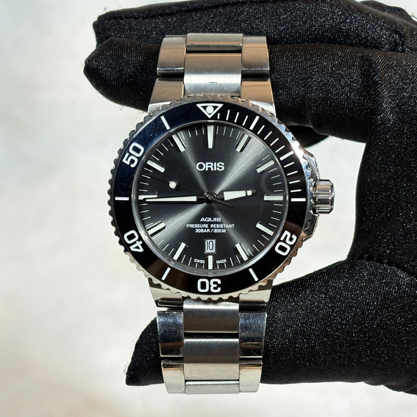 Oris Aquis Titanium Date 43.5mm 01 733 7730 7153-07 8 24 15PEB FULL SET