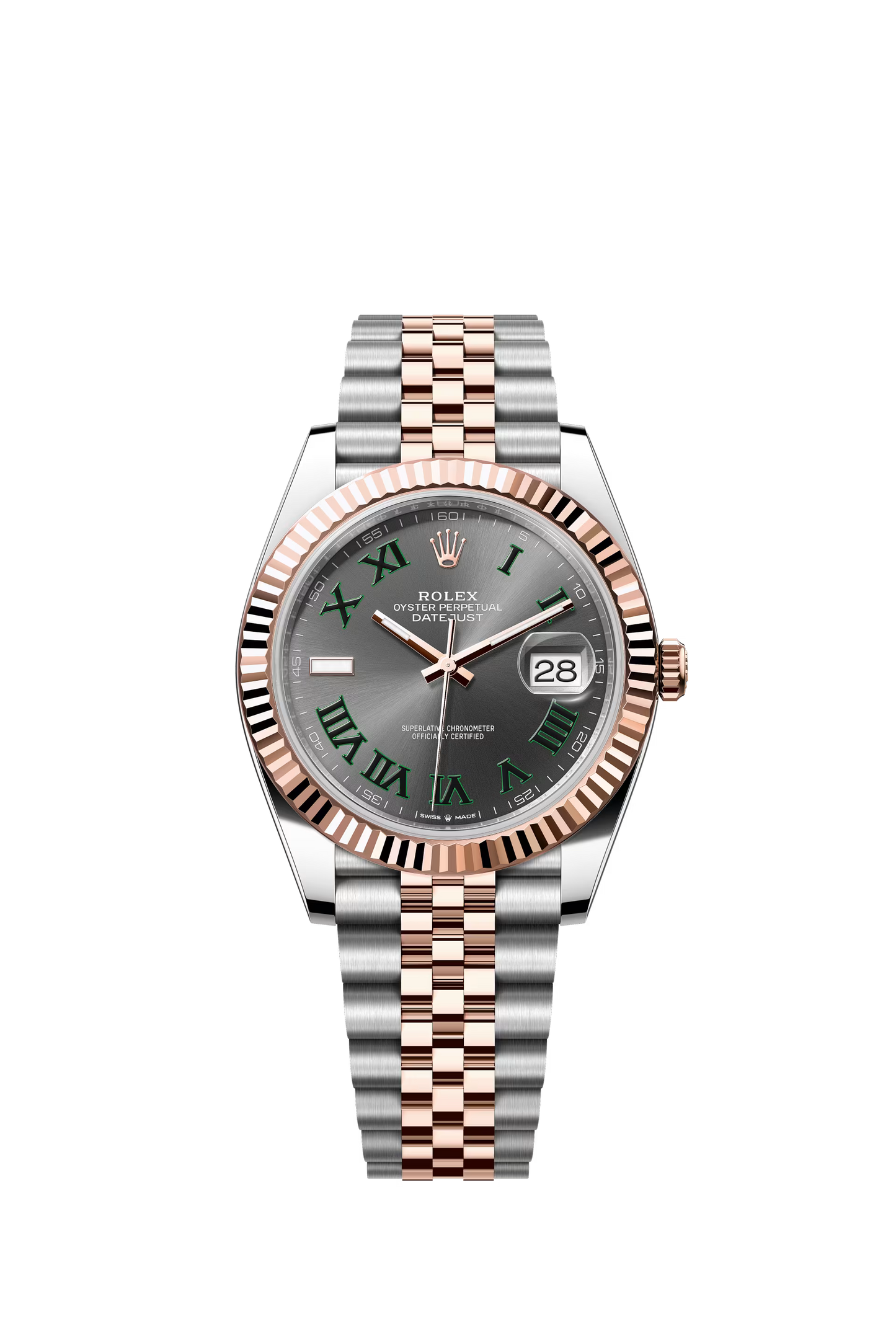 Rolex Datejust 41 Wimbledon Acero/Oro Rosa Fullset 2025