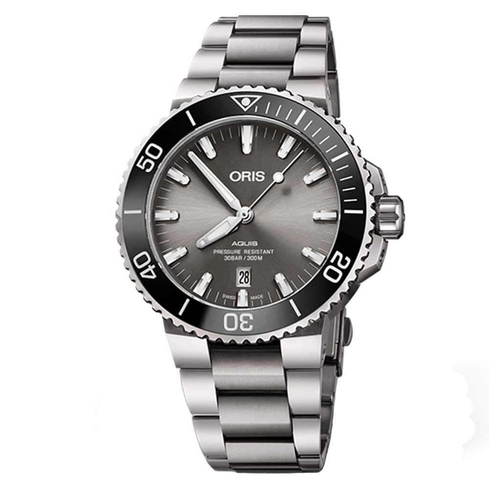 Oris Aquis Titanium Date 43.5mm 01 733 7730 7153-07 8 24 15PEB FULL SET