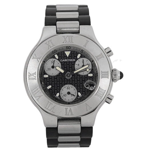 Cartier Must 21 Chronoscaph 38mm W10125U2
